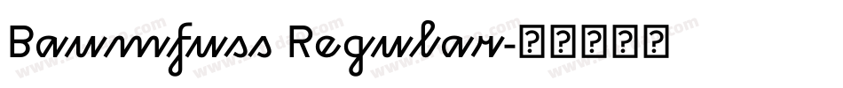 Baumfuss Regular字体转换